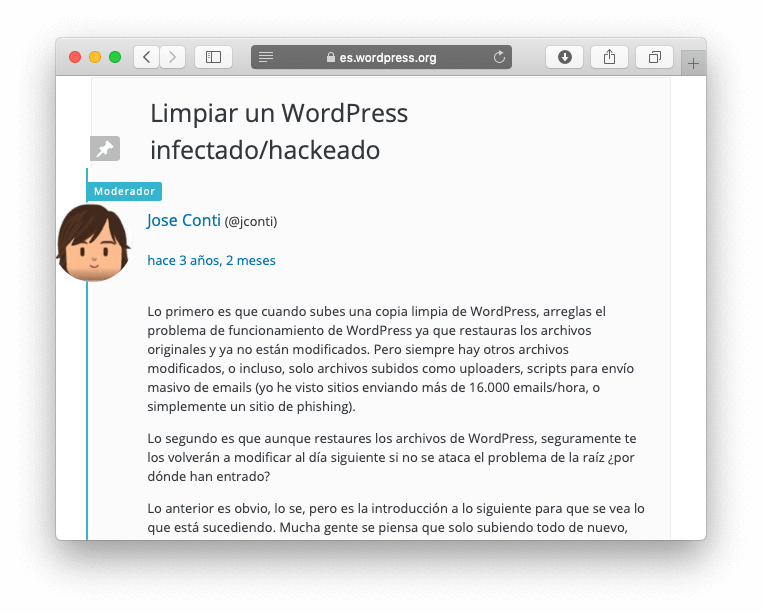 limpiar wordpress