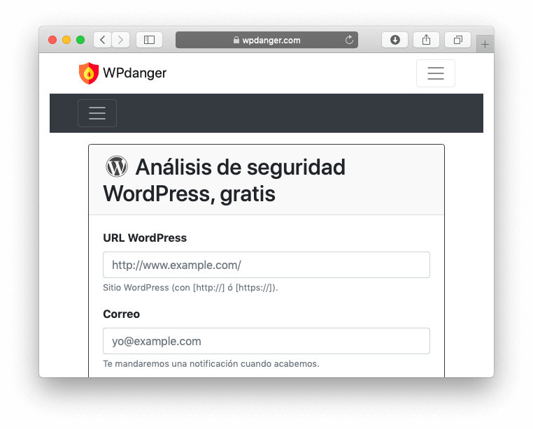 wpdanger seguridad wordpress